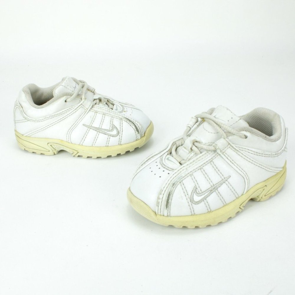Nike Little Posite One Retro Toddler White Size 7C (316084-111)